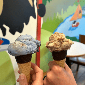 A cone or dish - get your ice cream fix at Ben & Jerry's