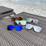 Enjoy the beach with these colorful Golden Arrow sunglasses