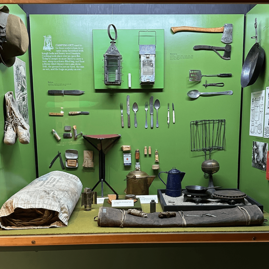 Go on an Adirondack Experience with us at the Museum on Blue Mountain Lake and look at the old tools