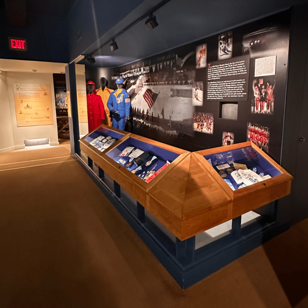 Go on an Adirondack Experience with us at the Museum on Blue Mountain Lake and look at the 1980 Winter Olympic artifacts