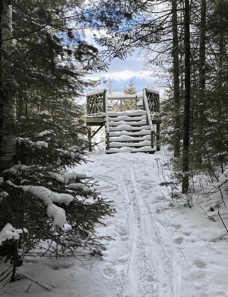 The VIC offers a variety of trails to snowshoe